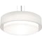 Afx Sanibel 32in. Medium Base Pendant, Satin Nickel Finish, Linen White Shade SAP3244MBSN-LW - alternate 1